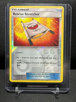 Rescue Stretcher 130/145 Reverse Holo Pokemon 2017 SM Guardians Rising - LP - Image 1