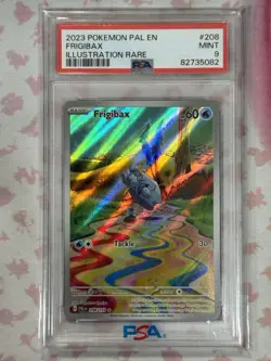 2023 POKEMON PAL EN-PALDEA EVOLVED ILLUSTRATION RARE #208 FRIGIBAX PSA 9 - Image 3