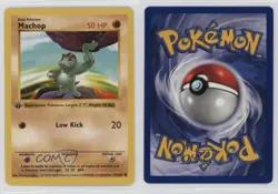 Machop Shadowless 1st Ed. Pokemon Base Set #52 1999 - Image 3