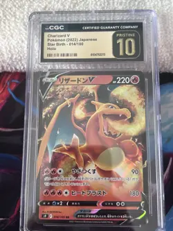 Charizard V 014/100 CGC Pristine 10 – Japanese Star Birth – Pokemon TCG - S9 - Image 1