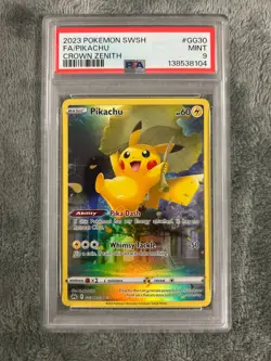 Pikachu - GG30/GG70 PSA 9 Crown Zenith Gallery Pokemon - MINT - Image 1