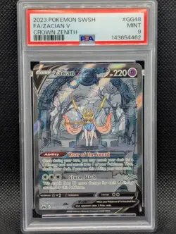 Zacian V PSA 9 MINT #GG48 SWSH Galarian Gallery Crown Zenith Full Art Pokemon - Image 1