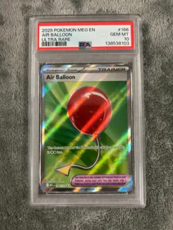 2025 POKEMON MEG EN-MEGA EVOLUTION ULTRA RARE #166 AIR BALLOON PSA 10 - Image 1