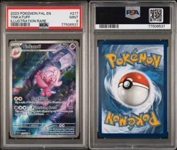2023 POKEMON PAL EN-PALDEA EVOLVED ILLUSTRATION RARE #217 TINKATUFF PSA 9 - Image 5