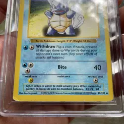 Pokemon 1999 Base Set Shadowless Wartortle 42/102 CGC 4 VG/Ex - Image 5