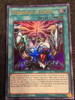 Yugioh Strength in Unity MP20-EN247 Ultra Rare 1st Ed NM - Image 1