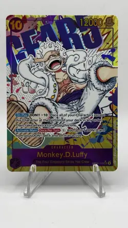 NM One Piece TCG OP05-119 Monkey D. Luffy Gear 5 Parallel SEC Alt Art English - Image 1