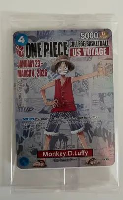 Monkey.D.Luffy (055) (College Basketball US Voyage) P-055 One Piece Promotion... - Image 1