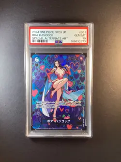 Special Alternate Art Boa Hancock One Piece OP09 Japanese SP OP07-051 PSA 10 - Image 1