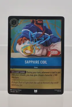 Disney Lorcana Sapphire Coil 179/204 Cold Foil Archazia's Island Uncommon - Image 1
