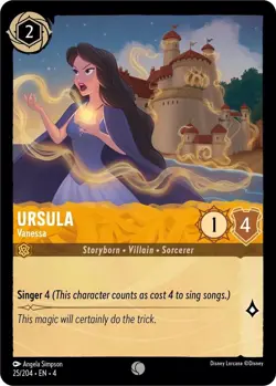 Disney Lorcana Ursula's Return - 25 Ursula, Vanessa - Common Cold FOIL - Image 1