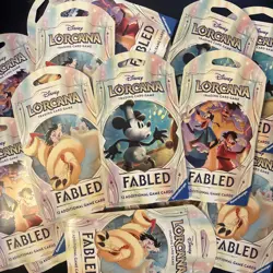 x1 Disney Lorcana Fabled Sleeved Booster Packs | IN HAND READY TO SHIP - Image 1