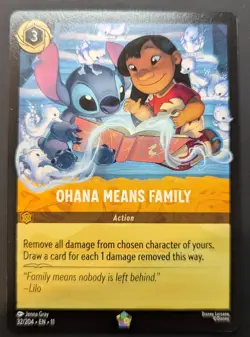 Ohana Means Family 32/204 - Legendary - Disney Lorcana Winterspell - Image 1