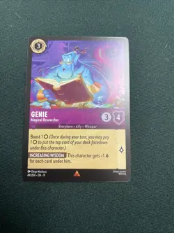 Disney Lorcana Winterspell (11) #49/204 Genie - Magical Researcher NonFoil - Image 1
