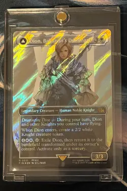 MTG Final Fantasy Dion Bahamut's Dominant Borderless SURGE FOIL #521 NM FFXVI - Image 1