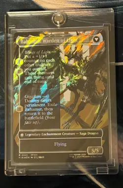 MTG Final Fantasy Dion Bahamut's Dominant Borderless SURGE FOIL #521 NM FFXVI - Image 2
