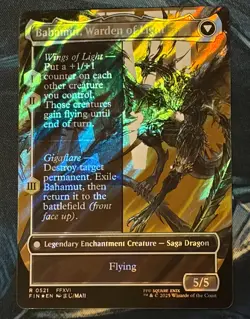MTG Final Fantasy Dion Bahamut's Dominant Borderless SURGE FOIL #521 NM FFXVI - Image 4