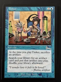 Tinker Urza's Legacy LP 1999 45/143 Magic MTG - Image 1