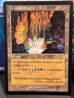 MTG Crystal Quarry - Odyssey #318 NM UP Rare Land - Image 1