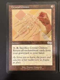 3x Crystal Chimes Urza's Saga MTG Magic NM UP - Image 3