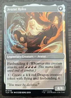 The Legend of Roku MTG Mythic Avatar: The Last Airbender MINT NM - Image 1