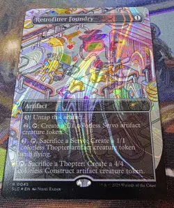 1x HALO FOIL Retrofitter Foundry MTG Encyclopedia Of Magic Secret Lair NM - Image 1