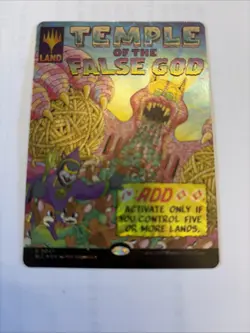 1x HALO FOIL Temple Of The False God MTG Encyclopedia Of Magic Secret Lair NM - Image 1