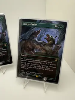 Savage Order (Borderless) Universes Beyond: Jurassic World Collection Non-Foils - Image 3