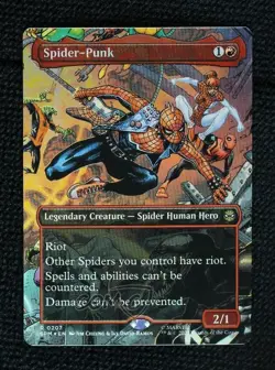 Borderless - Spider-Punk Foil Magic: Universes Beyond: Marvel's SpiderMan SPM - Image 1
