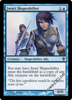 FOIL Jwari Shapeshifter - Blue Worldwake Mtg Magic Rare L/P EX - Image 1