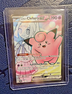 Pokemon TCG Lillie's Clefairy ex #173/159 Sv09: Journey Together Holo - Image 1