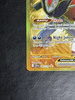 Pokemon TCG N's Zoroark ex 189/159 SV09: Journey Together Hyper Rare Gold NM - Image 4
