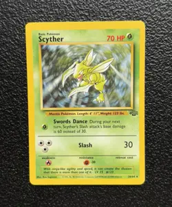 Pokemon TCG - Scyther 26/64 - Vintage Non-Holo Rare - Jungle Base Set! *MP/LP - Image 1