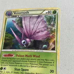Pokemon TCG 2010 HeartGold & SoulSilver Triumphant -- Venomoth 11/102 Holo - Image 2