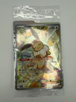 SEALED Pokemon Eevee SVP 173 Prismatic Evolutions Full Art Holo Black Star Promo - Image 1