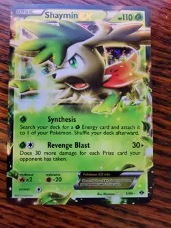 Shaymin EX Holo Rare 5/99 Next Destinies 2012 Pokemon Black & White - Image 1