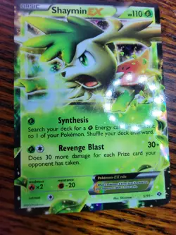 Shaymin EX Holo Rare 5/99 Next Destinies 2012 Pokemon Black & White - Image 2