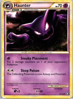 Pokemon TCG Haunter 35/102 HSTriumphant MP - Image 1