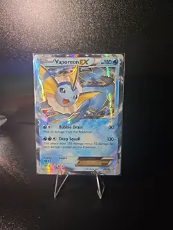 Pokemon TCG Vaporeon EX Ultra Rare Holo Card XY Generations 24/83 - Image 1