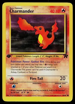 Pokemon Card - Charmander Team Rocket 50/82 Common 1st Edition - Image 1