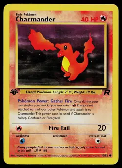 Pokemon Card - Charmander Team Rocket 50/82 Common 1st Edition - Image 1