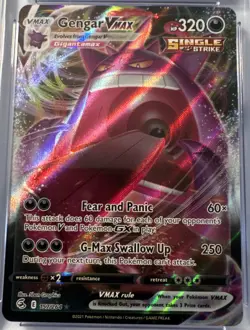 Pokemon TCG Fusion Strike Gengar VMAX Card 157/264 CGC 10 Graded - Image 3