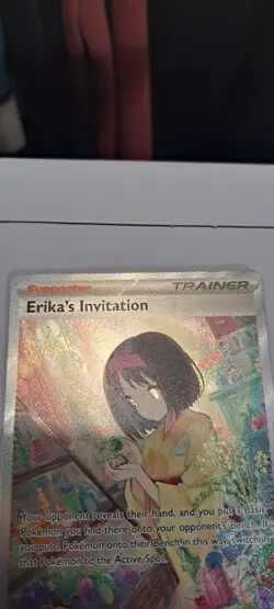Pokemon TCG Erika's Invitation 203/165 SV 151 Special Illustration Rare - Image 2