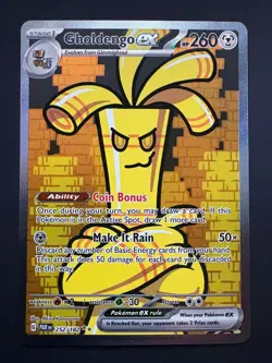 Gholdengo ex 252/182 Pokemon Paradox Rift Special Illustration Rare (NM) 2023 - Image 1