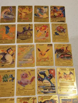 Lot of 55 Gold Foil Pokemon Card Fan Art Cards (All Cards Pictured) Mint Cond - Image 4