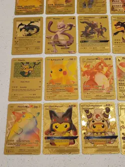 Lot of 55 Gold Foil Pokemon Card Fan Art Cards (All Cards Pictured) Mint Cond - Image 5