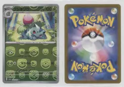Ivysaur Japanese Master Ball Mirror Foil Pokemon Scarlet & Violet 151 sv2a #002 - Image 3