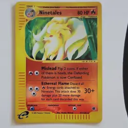 Pokemon Ninetales 057/165 Expedition Base Set Reverse Holo Rare 2002 - Image 1