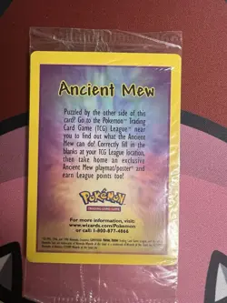 Ancient Mew SEALED Pokemon Unopened 2000 Movie Promo Holo Card - RARE Near Mint - Image 2