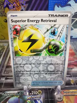 Superior Energy Retrieval 189/193 Reverse Holo Uncommon Pokemon S&V Paldea Evolv - Image 1